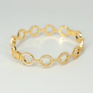 NEW Glam Chic Micro Pave CZ Bangle Bracelet